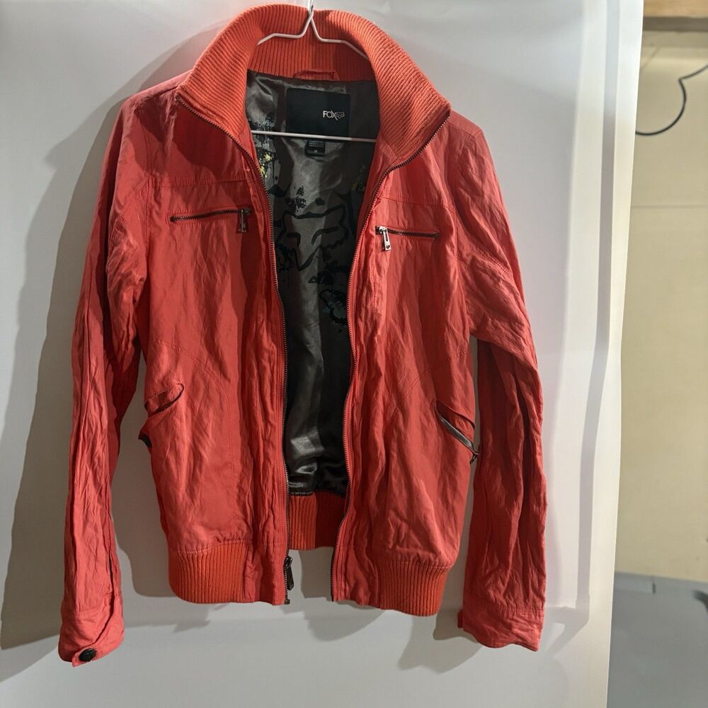 Fox Racing Women’s Size M Zip Up Y2K Skyfire Jacket Pockets Lining